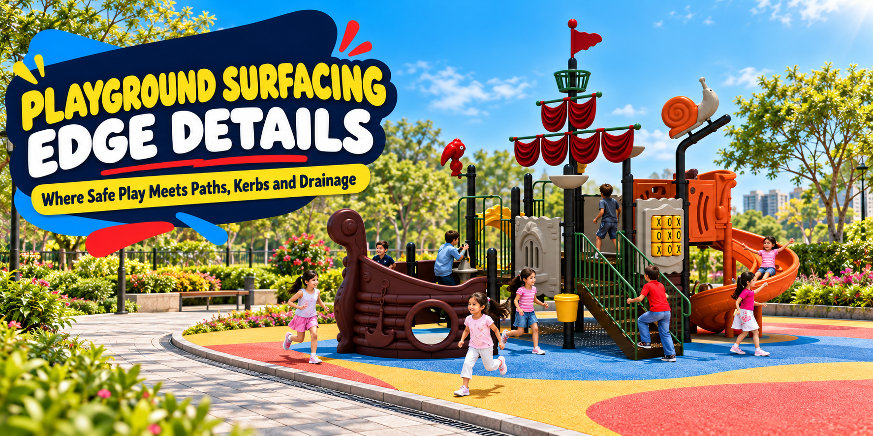 Playground Surfacing Edge Details: Design, Drainage and Access | Arihant Play
